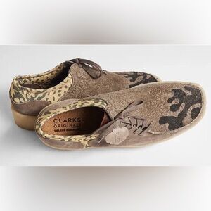 Salahe Bembury x Clarks Wallabee Mud Moss Lugger Cupsole Leopard New